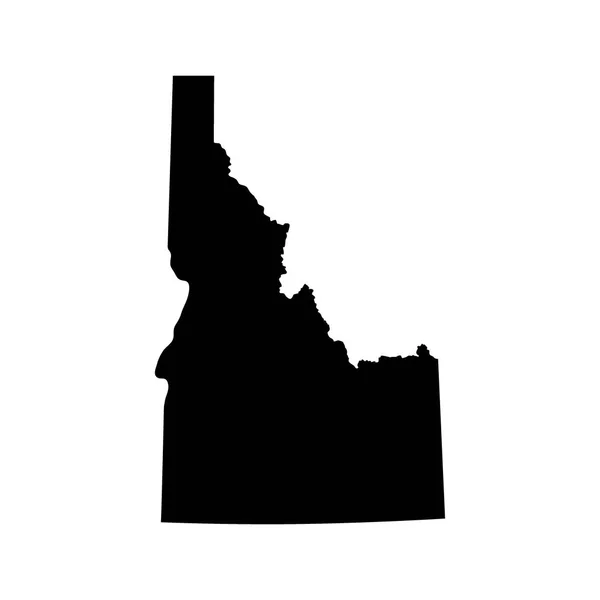 Mapa del estado de Idaho — Vector de stock