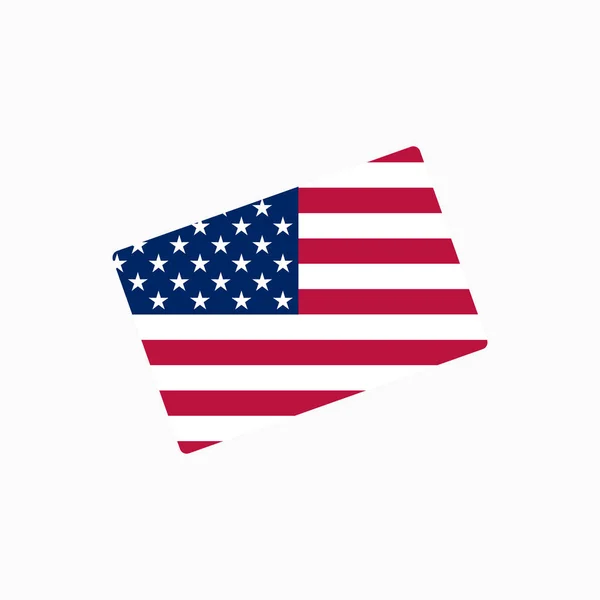 Bandera de Estados Unidos en una taza — Vector de stock