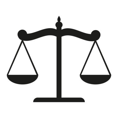 Icon scales isolated on a white background. Vector illustration for design