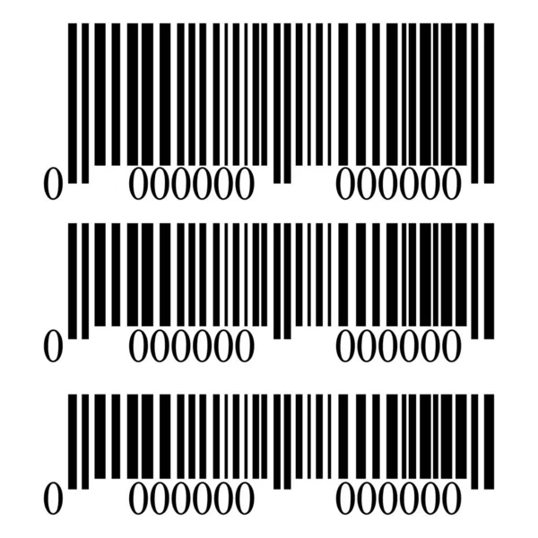 Barcode-Set isoliert auf weißem Hintergrund, Vektorillustration — Stockvektor