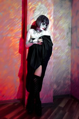 zombi makyaj ile romantik kız