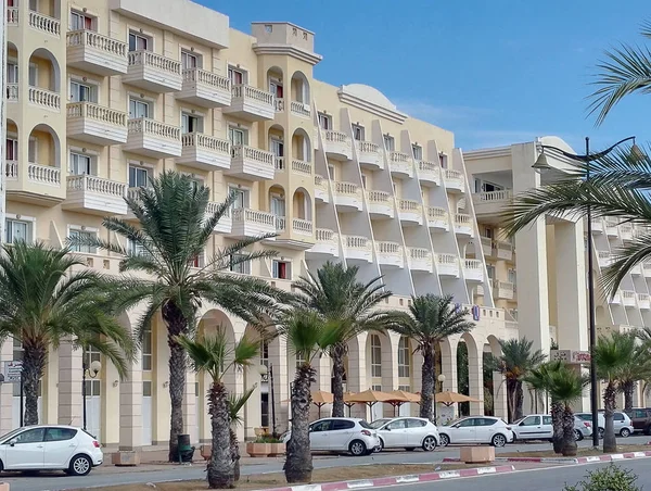 Gebouw kust Middellandse Zee Hotels in Tunisiin — Stockfoto