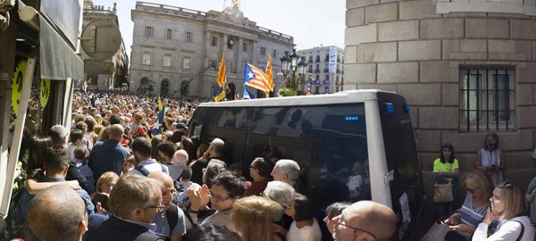 Mitingler özgürlük ve bağımsızlık İspanya Catalonia Barcelona protesto