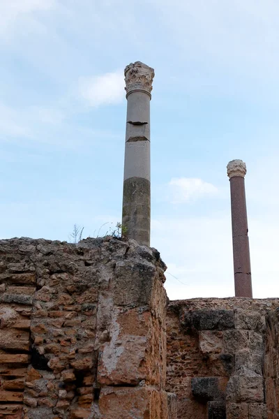 Ruínas Cartago Capital Antiga Civilização Cartaginesa Património Mundial Unesco Tunísia — Fotografia de Stock