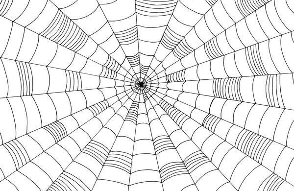 Patrón de fondo de telaraña Doodle. Textura de telaraña de miedo para ha — Vector de stock