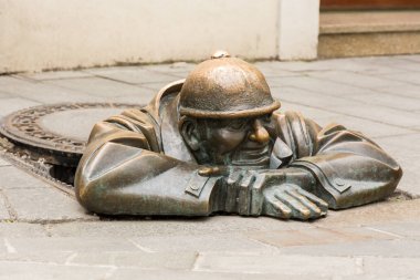 Bratislava eski kentte ünlü Cumil