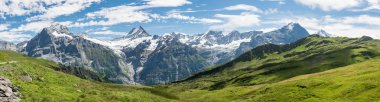 Bermese Alps near Grindelwald in Switzerland clipart