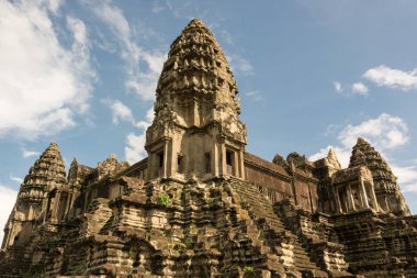 Merkez Kule Angkor Wat Tapınağı Kamboçya'da karmaşık