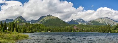 Güzel yüksek Tatras panoramik görünüm