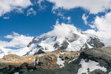 İsviçre en yüksek tepe ile Monte Rosa massif görüntüleyin