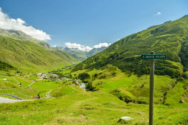 Realp Schweiz August 2019 Blick Auf Den Furka Hochpass Bei — Stockfoto