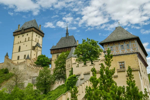 Karlstejn República Tcheca Junho 2019 Bela Vista Sobre Castelo Real — Fotografia de Stock