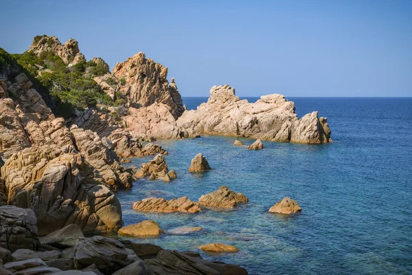 Rotskust Bij Costa Paradiso Sardinië Italië — Stockfoto