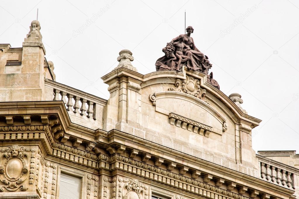 The building of National Bank in Budapest, Hungary