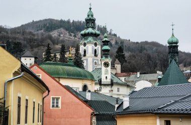 Eski kale Banska Stiavnica, Slovakya, dini mimari