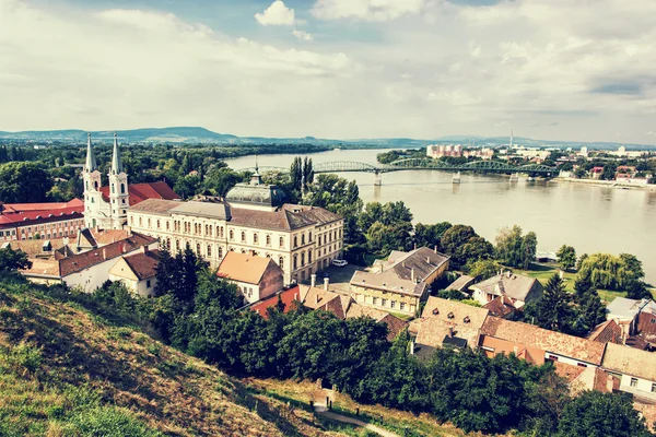 Θέα από το Βασιλική Esztergom, εκκλησία του Αγίου Ιγνατίου — Φωτογραφία Αρχείου