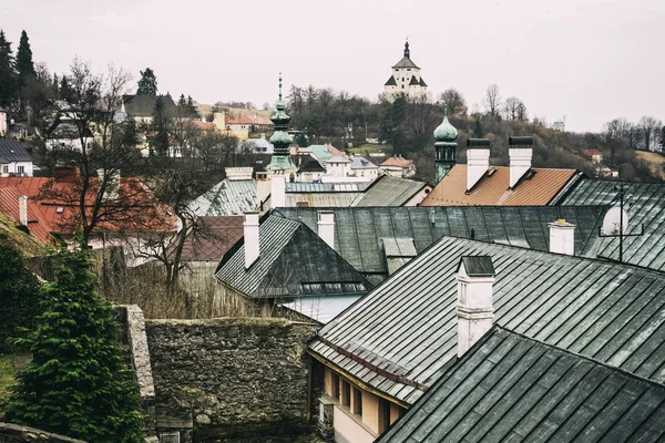 Новый замок в Банска-Штявнице, историческом шахтерском городе — стоковое фото