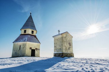 Calvary Nitra, Slovakya, kış dini sahnesinde