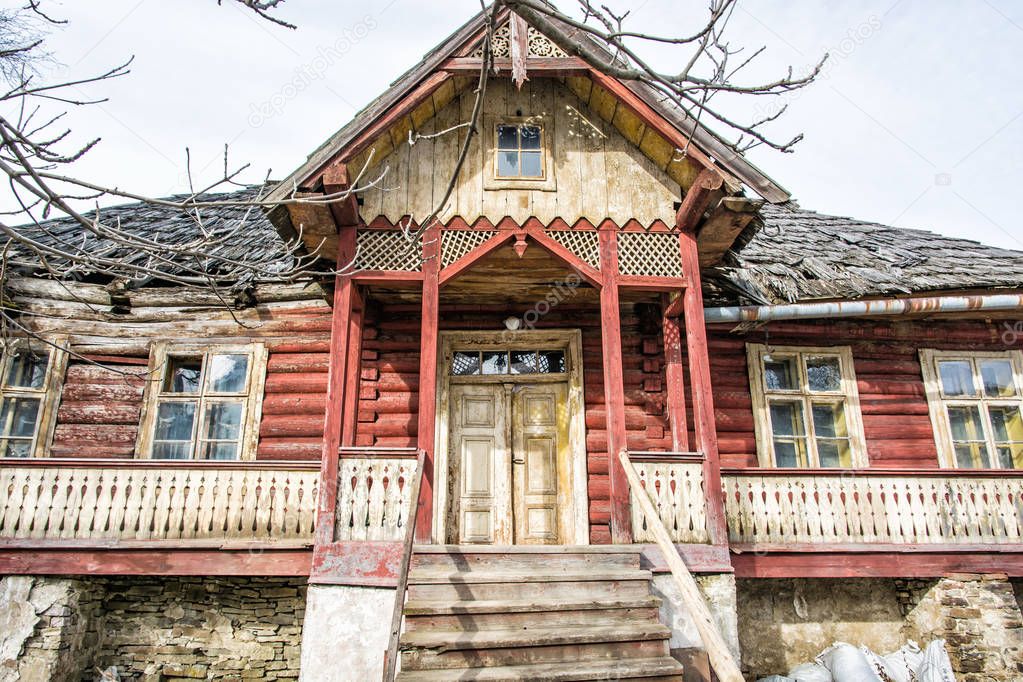 Traditional old house in Zdiar village, Slovakia