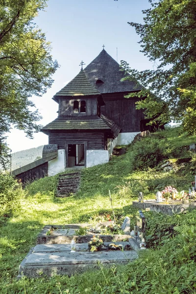 Houten articulaire kerk van Lestiny, Slowakije — Stockfoto