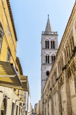 Çan kulesi, St. Anastasia Katedrali, Zadar, Hırvatistan