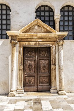 Hırvatistan 'ın Zadar kentinde mimarinin ayrıntıları