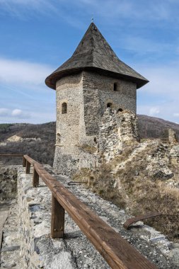 Somoska Kalesi yıkıldı, Slovakya Cumhuriyeti. Seyahat güzergahı. Mimari tema.