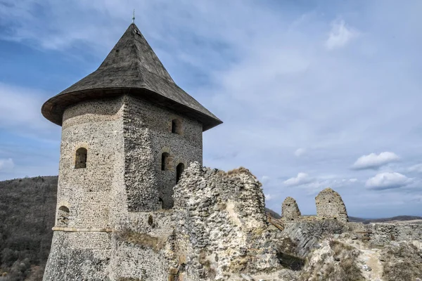 Somoska Kalesi Yıkıldı Slovakya Cumhuriyeti Seyahat Güzergahı Mimari Tema — Stok fotoğraf