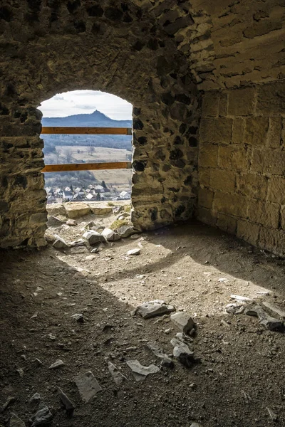 Interior Del Castillo Somoska República Eslovaca Destino Viaje Tema Arquitectónico —  Fotos de Stock