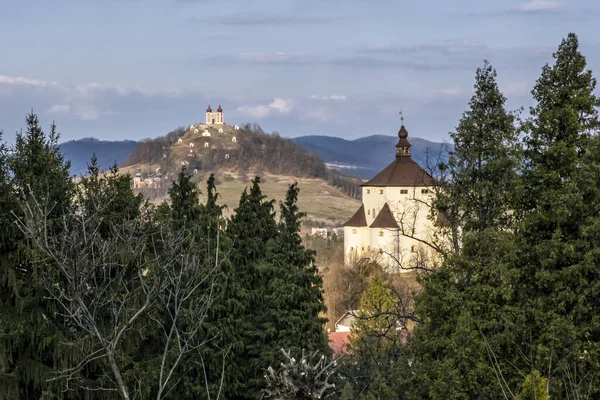 Calvario Antigua Ciudad Minera Banska Stiavnica República Eslovaca Arquitectura Religiosa —  Fotos de Stock