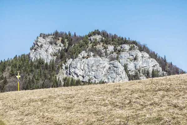 Rocky Hill Malino Brdo Big Fatra Slovakien Säsongsmässig Naturlig Scen — Stockfoto