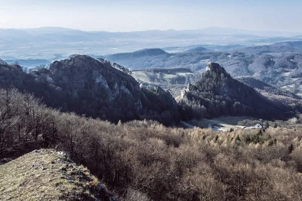 Vrsatske Stenar Vita Karpaterna Slovakien Säsongsmässig Naturlig Scen Vandringstema — Stockfoto