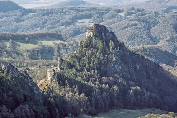 Vrsatske Stenar Vita Karpaterna Slovakien Säsongsmässig Naturlig Scen Vandringstema — Stockfoto