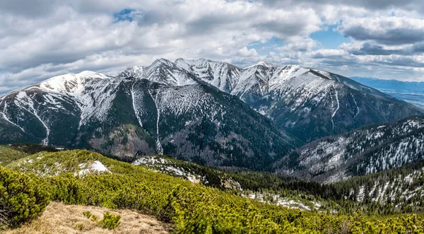 Sierra Tatras Occidental República Eslovaca Tema Senderismo Escena Natural Estacional —  Fotos de Stock