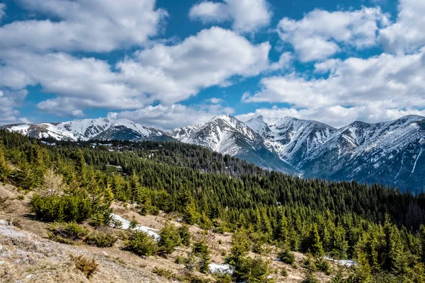 Sierra Tatras Occidental República Eslovaca Tema Senderismo Escena Natural Estacional —  Fotos de Stock