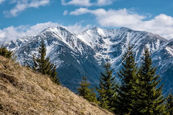 Sierra Tatras Occidental República Eslovaca Tema Senderismo Escena Natural Estacional —  Fotos de Stock