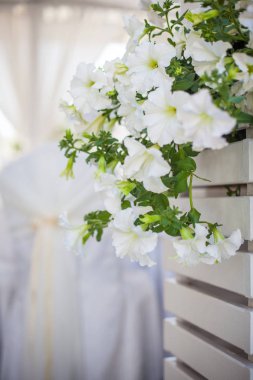 Zarif çiçek dekorasyon Restoran bir olay parti veya düğün tablo için tablo