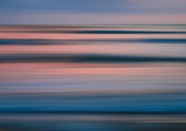 Soyut hareket bulanıklığı deniz günbatımı doğa arka planda