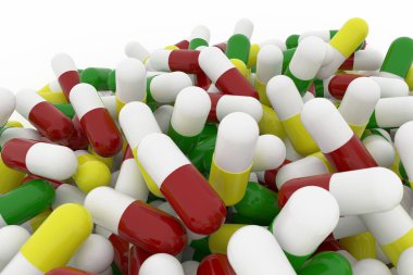 Sağlık Grup kapsül, ilaç veya p yakından ile kavramsal