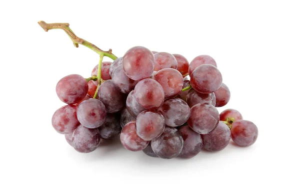 Beyaz arkaplanda izole kırmızı üzümler — Stok fotoğraf