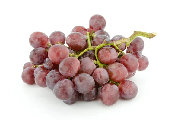 Red grapes isolated on white background — Stock Photo, Image