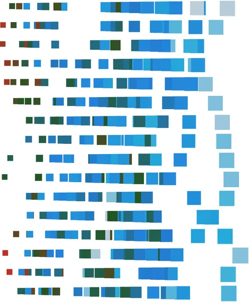 Patrón cuadrado superpuesto abstracto coloreado, generativo digital — Archivo Imágenes Vectoriales
