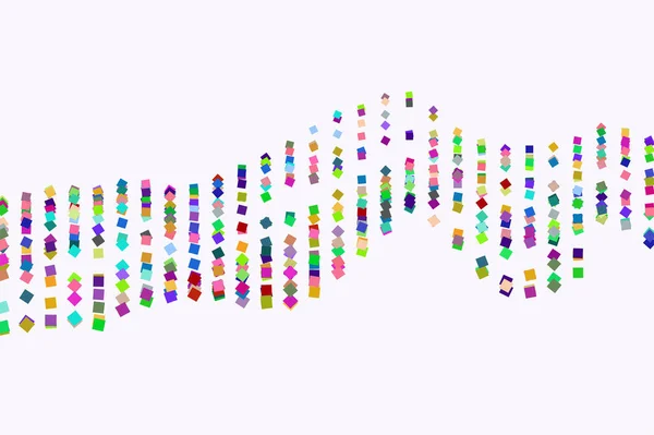 Grafikę wektorową. Kolorowe streszczenie nakładających się kwadrat, prostokąt s — Wektor stockowy