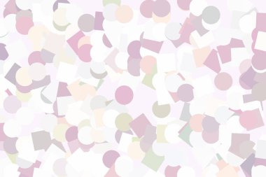 Vektör grafiği. Renkli soyut örtüşen elips ve kare bo