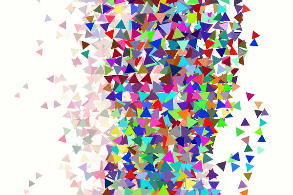 Vector graphic. Colored abstract overlapping triangle shape patt — Stock Vector