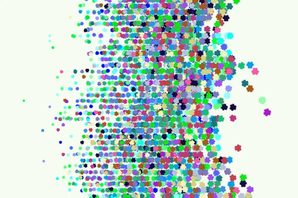 Vektorgrafik. Färgade abstrakt överlappande stjärnform mönster. — Stock vektor