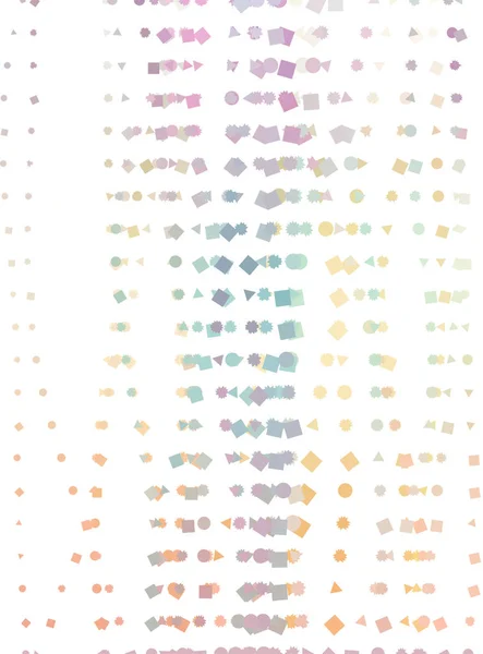 Vektorgrafik. farbige abstrakte überlappende Mischformen — Stockvektor