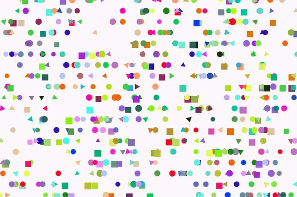 Διανυσματικό γραφικό. Χρωματιστά αφηρημένη μοτίβο επικαλυπτόμενες μεικτό σχήμα — Διανυσματικό Αρχείο