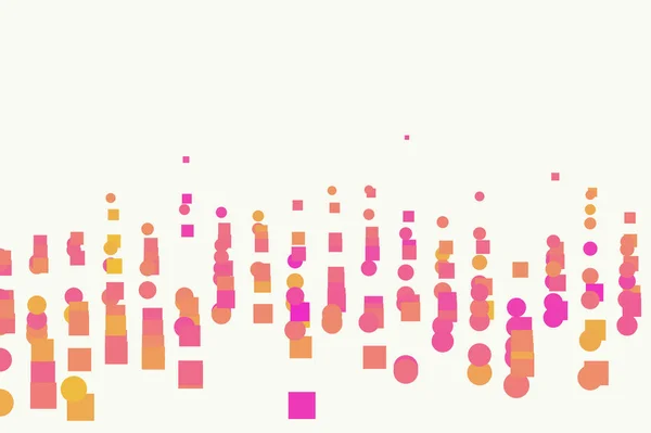 Vektorgrafik. farbig abstrakt überlappende Ellipse & Quadrat bo — Stockvektor