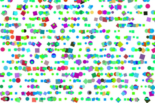 矢量图形。彩色抽象重叠混合形状图案 — 图库矢量图片